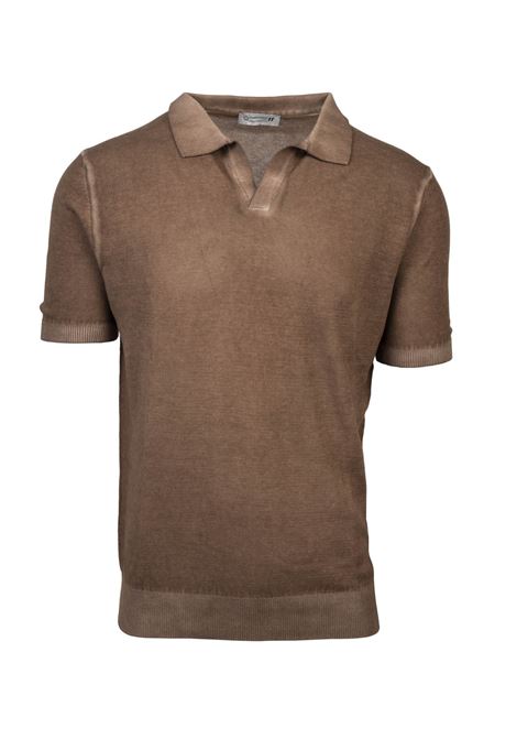 Maglia in Cotone 100% con Colletto a Tinta Unita, Brand Daniele Alessandrini DANIELE ALESSANDRINI | Maglieria | FM92076440224